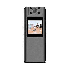 Mini caméra de surveillance corporelle 1080P HD magnétique,10H enregistrement continu, Vision nocturne 160° + Micro SD 128go